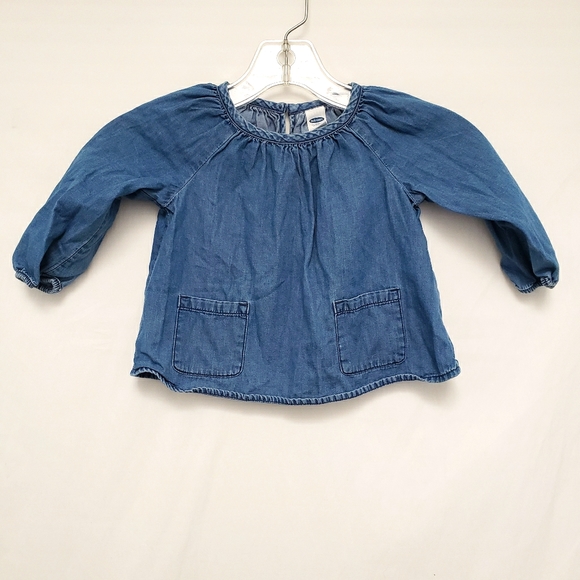 Old Navy Denim Blouse - Picture 1 of 3